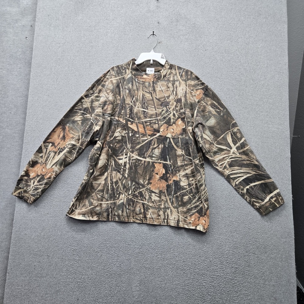 Redhead Men Shirt 2XL Brown Camouflage Camo Print Hunting Shirt